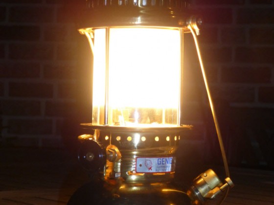 "Amundsenlampe" 250er Messing