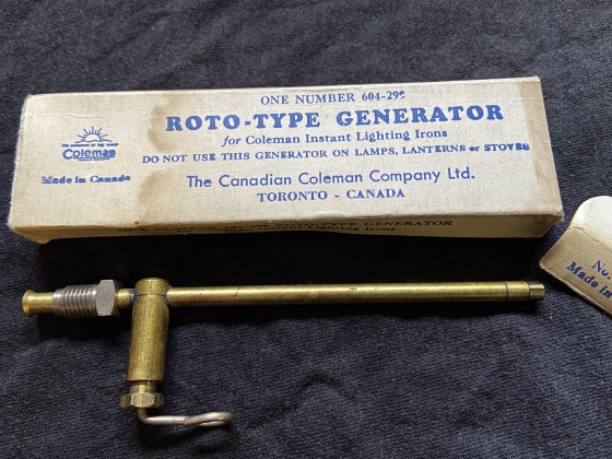 Original Coleman Iron 4 Generator #604-299
