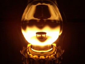 Flammenbild Lampe Veritas, 20''' (50 Candle Power) von Schwintzer & Gräff/Berlin